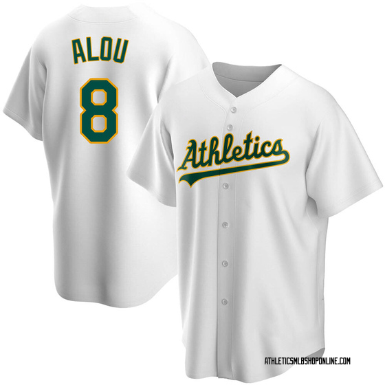 Felipe Alou Men's Oakland Athletics Jersey - Black/White Replica