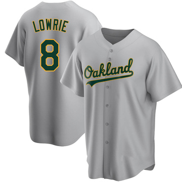 2022 Oakland Athletics Jed Lowrie #8 Game Used Kelly Green Jersey Walk Run  44 6