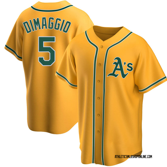 Men's Oakland Athletics Joe Dimaggio Gold Alternate Jersey - Replica