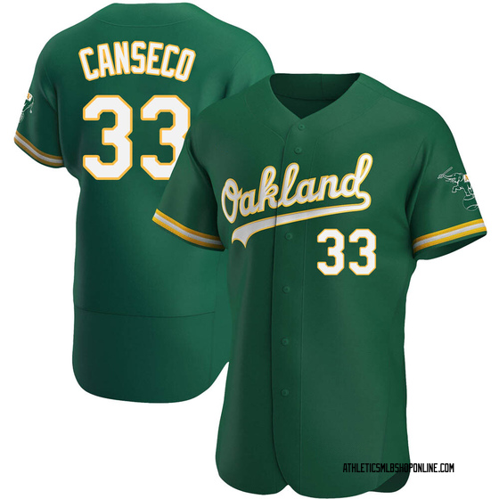 Men's Oakland Athletics Jose Canseco Green Kelly Alternate Jersey -  Authentic