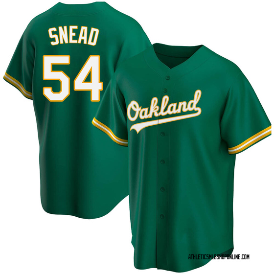 Kirby Snead Men's Nike Kelly Green Oakland Athletics Alternate Authentic Custom Jersey