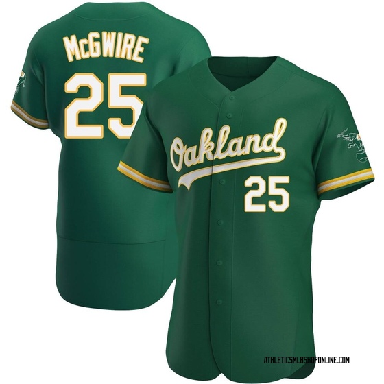 Men's Oakland Athletics Mark McGwire Green Kelly Alternate Jersey -  Authentic