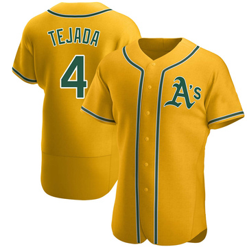 Miguel Tejada Oakland A's Rawlings Baseball Jersey MLB Authentic Green Sz  40 VTG