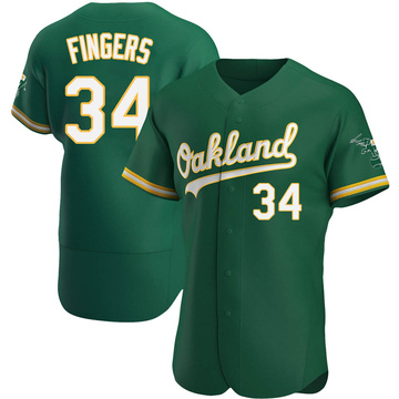 VTG AUTHENTIC ROLLIE FINGERS OAKLAND A's 1976 MITCHELL & NESS THROWBACK  JERSEY
