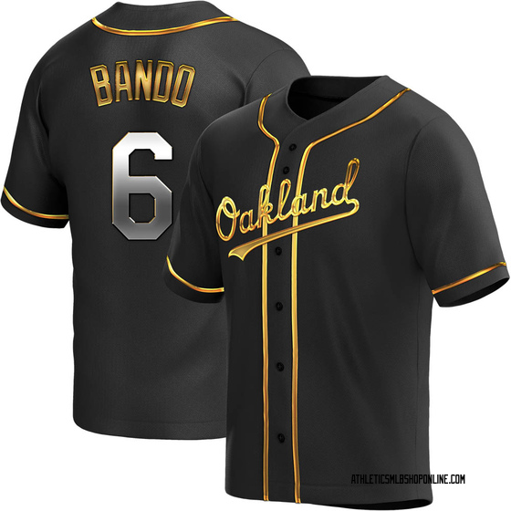 Men's Oakland Athletics Sal Bando Black Golden Alternate Jersey - Replica
