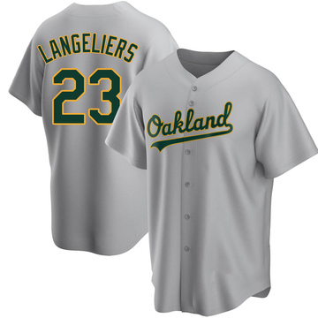MLB Productions Youth Shea Langeliers Green Oakland Athletics Player T-Shirt Size: Large