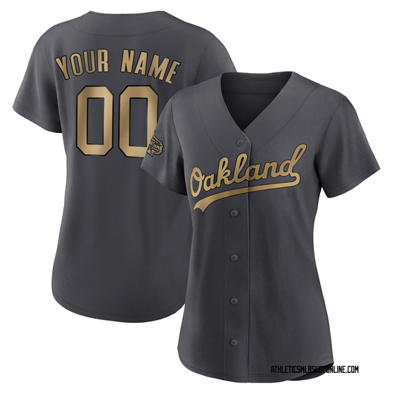 Women's Oakland Athletics Custom Charcoal Authentic 2022 All-Star
