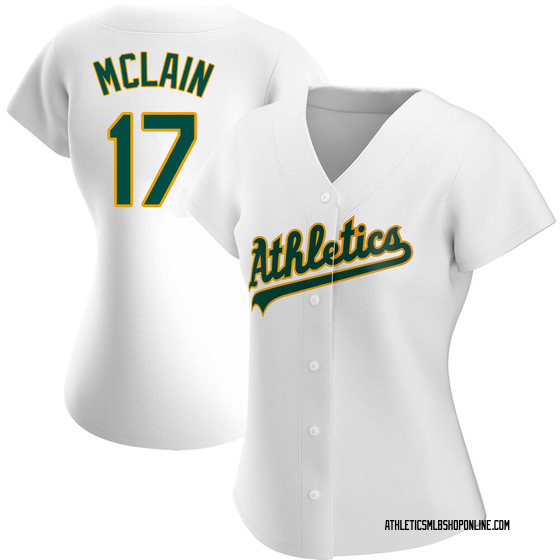 Women's Oakland Athletics Denny Mclain White Home Jersey - Authentic
