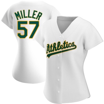 Mason Miller Men's Nike White Oakland Athletics Home Replica Custom Jersey
