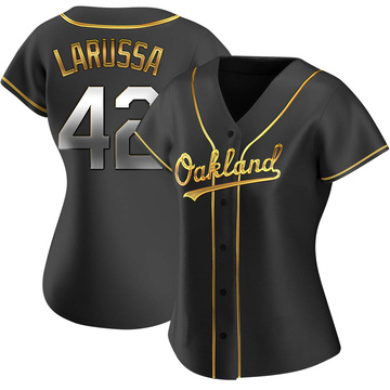 Tony LaRussa Signed Oakland Yellow Baseball Jersey (JSA) — RSA