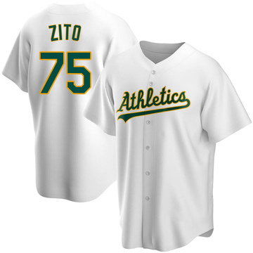 Women's Oakland Athletics Barry Zito White Home Jersey - Replica