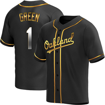 Youth Oakland Athletics Dick Green Black Golden Alternate Jersey