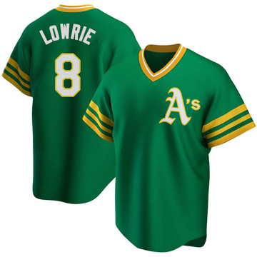 Team Issued 2014 Majestic Oakland Athletics Jed Lowrie MLB Jersey